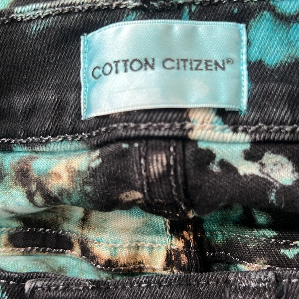 Cotton Citizen Dylan Stretch Cotton Jeans Blue Black Print UNISEX Size 30 NWOT - Picture 6 of 12